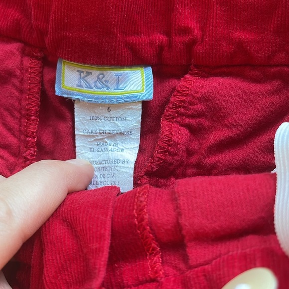 K&L Cord Pants Christmas trees - Picture 3 of 4